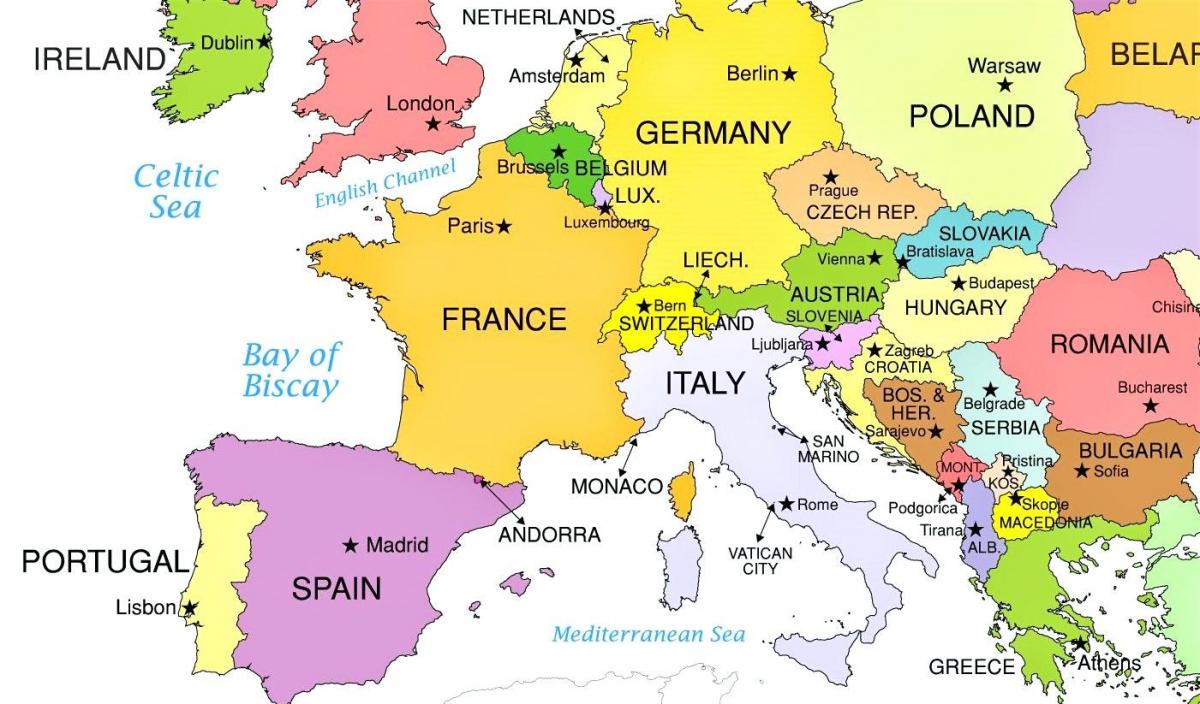 Vatikán krajiny mapu