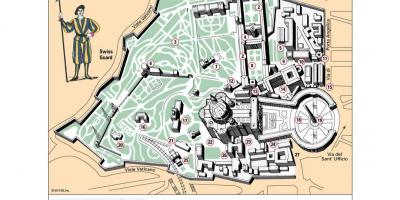 Mapa Vatikánskeho múzea layout