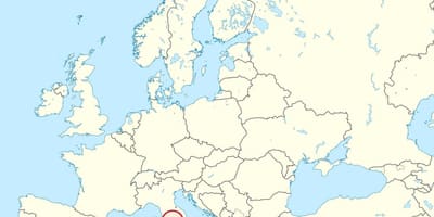 Mapa Vatikán európe