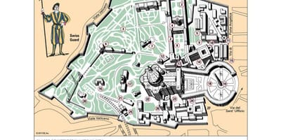 Mapa Vatikánskeho múzea izba